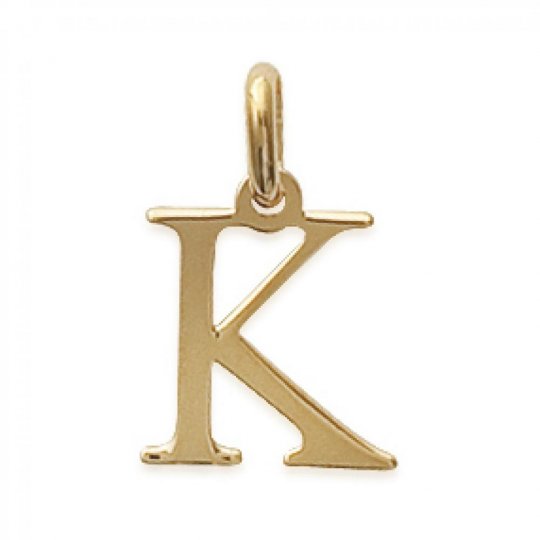 Pendentif Lettre K Plaqué Or pour Homme Femme
