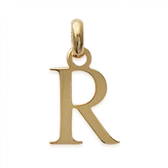 Pendentif Lettre R Plaqué Or pour Homme Femme