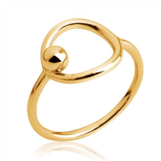 Bague Cercle Plaqué Or Fine...