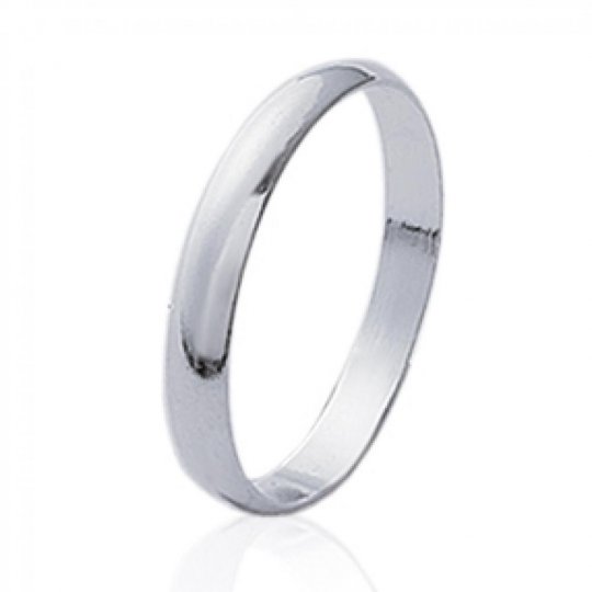 alliance simple argent pour homme femme taille 48