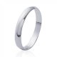 Alliance Simple 2.5mm Argent Rhodié pour Homme Femme