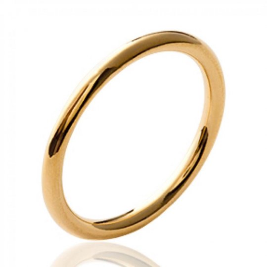 Bague anneau 1.5mm Plaqué...
