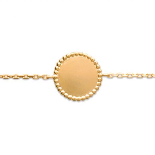 Bracelet Tournesol Plaqué Or - Femme - 16/18cm