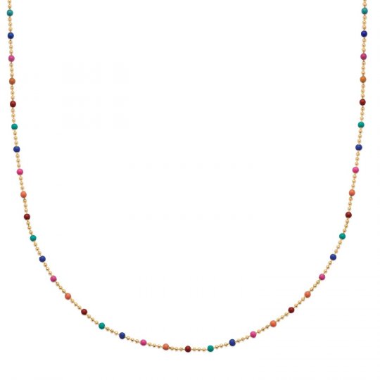 Collier Email multicolore...