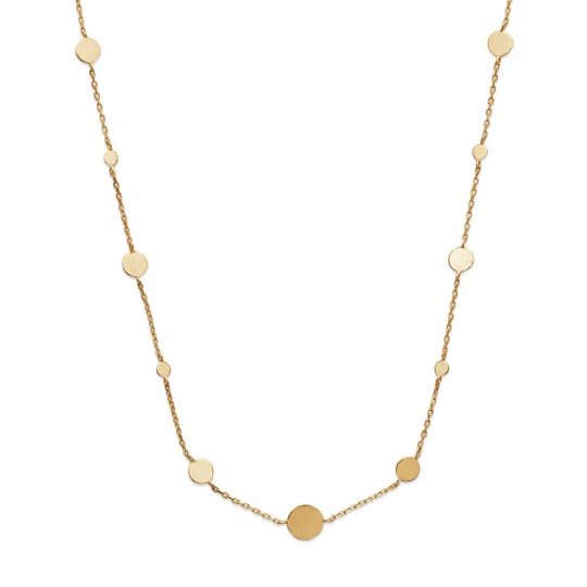 Collier Petits médaillons bohème Plaqué Or - Femme - 45cm