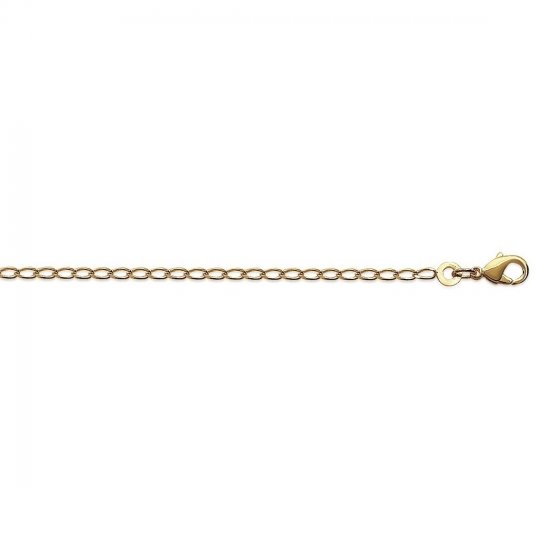Bracelet chaîne Cheval Plaqué Or - Homme/Femme - 18cm