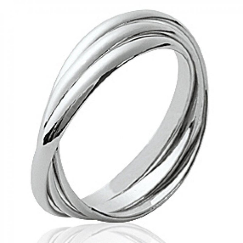 Alliance Triple Anneau 2mm Argent - Femme