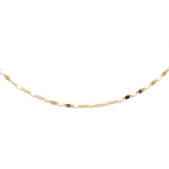Chaîne Plaqué Or - 18cm - 42cm