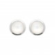 Boucles d'Oreilles Argent Rhodié - Pierre de lune - Femme