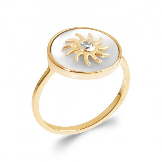 Bague Nacre étoile Plaqué...
