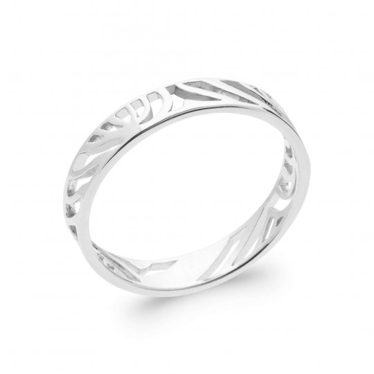 Bague Argent Rhodié - Femme