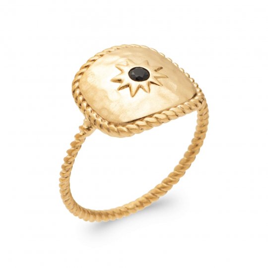 Bague Plaqué Or - Pierre de...