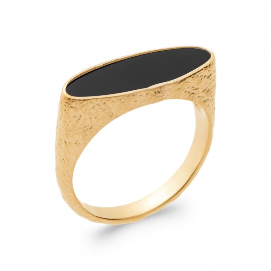 Bague jarretière martelée...