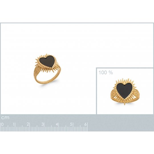 Bague Plaqué Or - Agate - Femme