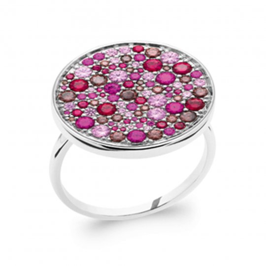 Bague Argent Rhodié -...