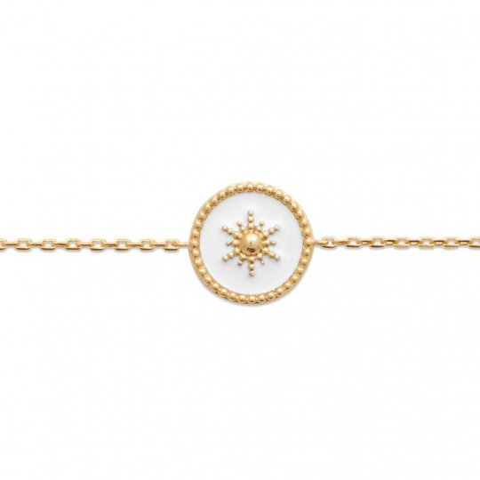 Bracelet étoile émail blanc...