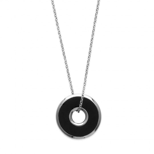 Collier Anneau 28mm Émail...