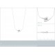 Collier Argent Rhodié - Nacre - Femme - 45cm