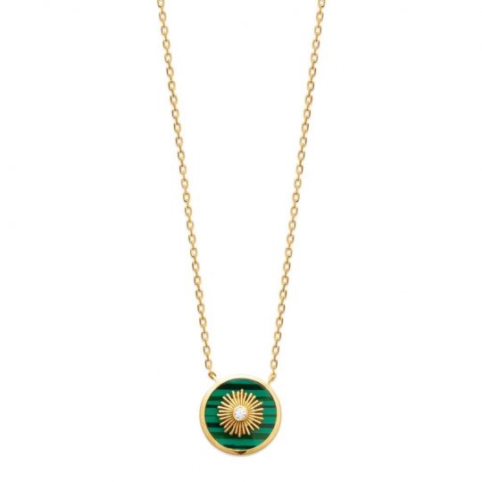 Collier Malachite de...