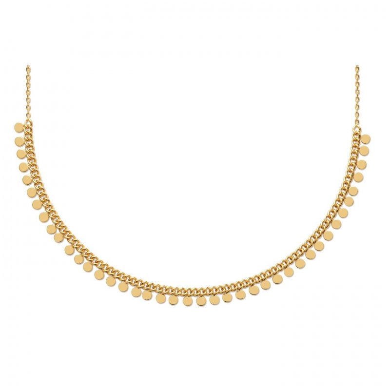 Collier Breloque Plaqué Or - Femme - 42cm