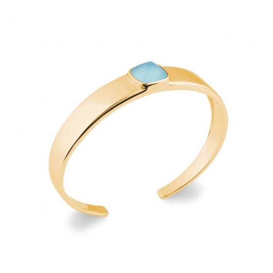 Jonc Ouvert Plaqué Or -...