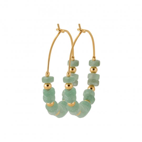 Créoles 30mm Plaqué Or -...