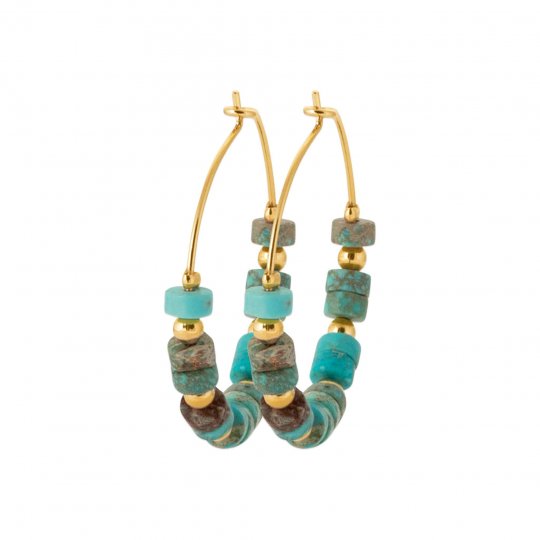 Créoles 30mm Plaqué Or -...