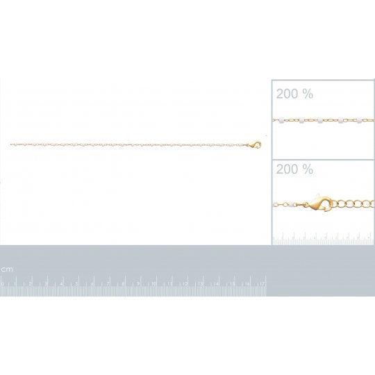 Bracelet Marseillais Perles de Miyuki Blanche Plaqué Or - 16cm