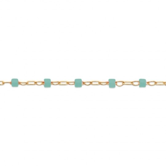 Bracelet Marseillais Perles de Miyuki Vert Plaqué Or - 16cm - 18cm