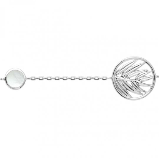 Bracelet feuille Argent...