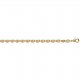 Bracelet chaîne Grain De Café 3.7mm Plaqué Or - Mixte - 18cm
