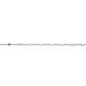 Bracelet chaîne fantaisie Argent Massif Rhodié - - 18cm