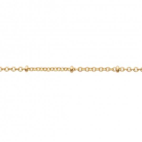 Bracelet chaîne petits anneaux Plaqué Or - Femme - 18cm