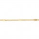 Bracelet chaîne fantaisie Plaqué Or - Femme - 18cm