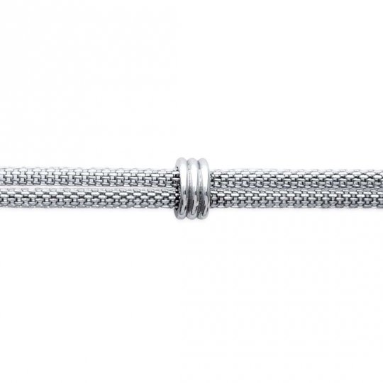 Bracelet double chaîne fantaisie Chic Acier 316L - 19cm