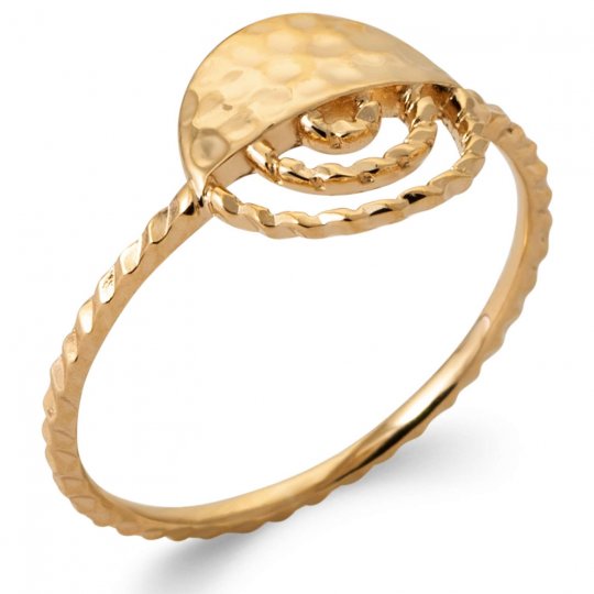 Bague Demi Lune martelée...