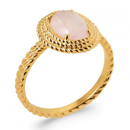 Bague fine tressée Quartz...