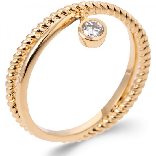 Bague croisée tressée Oxyde...