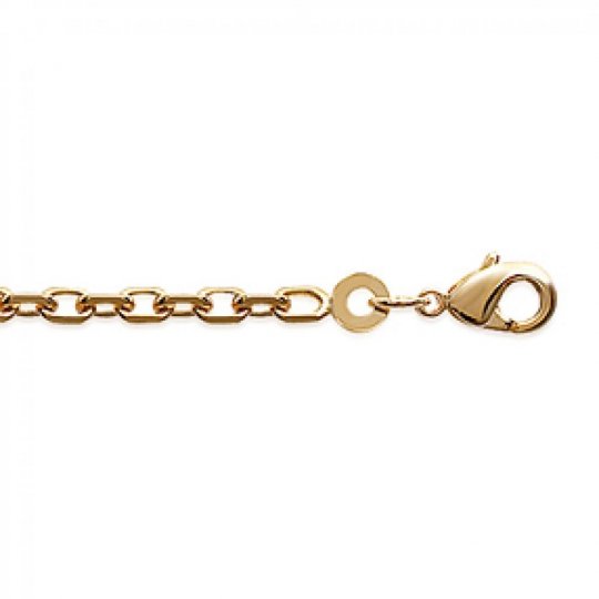 Bracelet chaîne Forcat Plaqué Or - Homme/Femme - 18cm