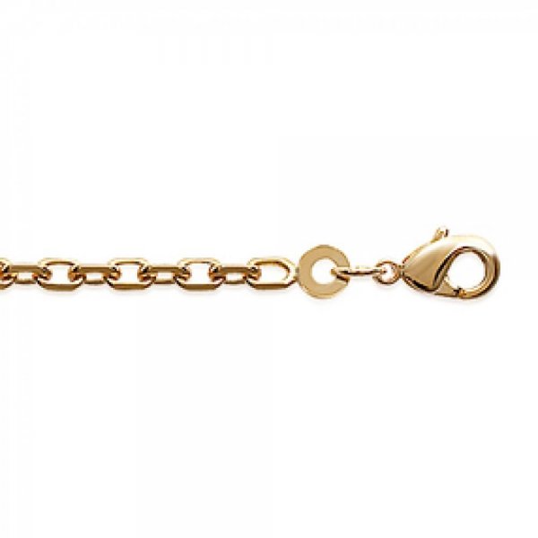 Bracelet chaîne Forcat Plaqué Or - Homme/Femme - 18cm