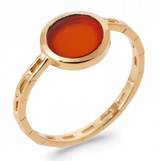 Bague fine Agate rouge...