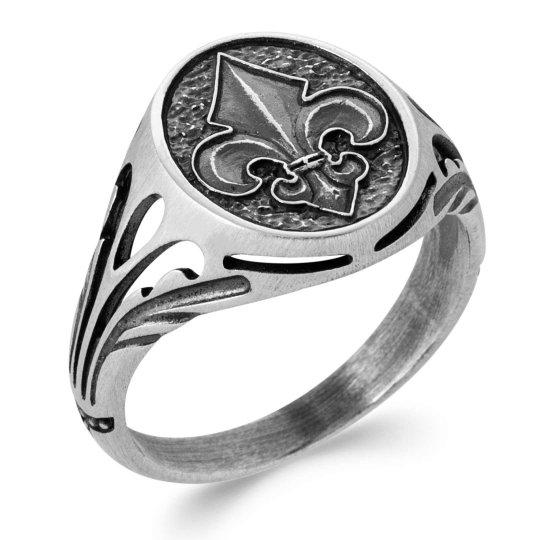 Chevalière Fleur de Lys...