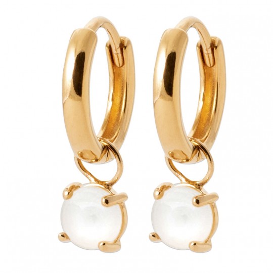 Créoles 12mm Breloque Mix...