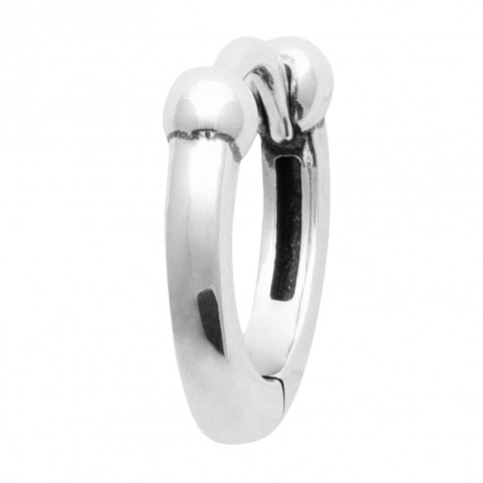Créole 10mm Argent rhodié -...