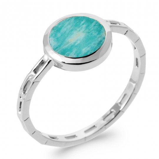 Bague Fine Amazonite Argent...