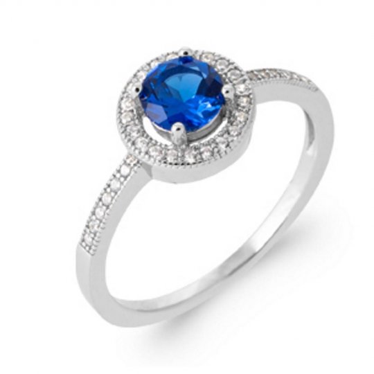 Bague Argent rhodié Oxyde...