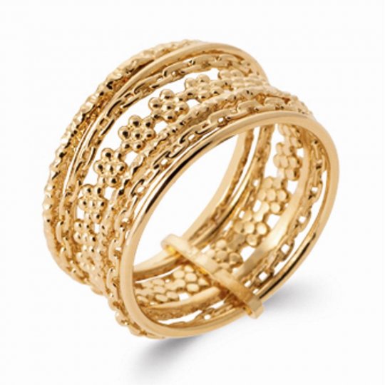 Bague semainier Plaqué or...