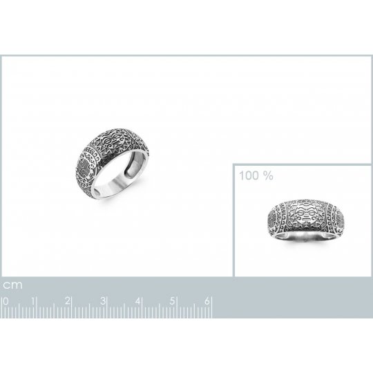 Bague Tribal Maori Argent Quantum 925 Homme