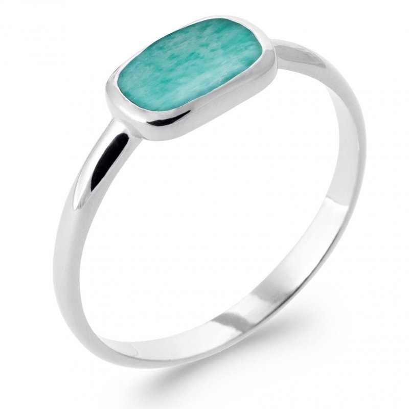 Bague amazonite argent sale