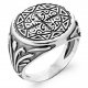 Bague Tribal Chevalière Argent Quantum 925 Homme